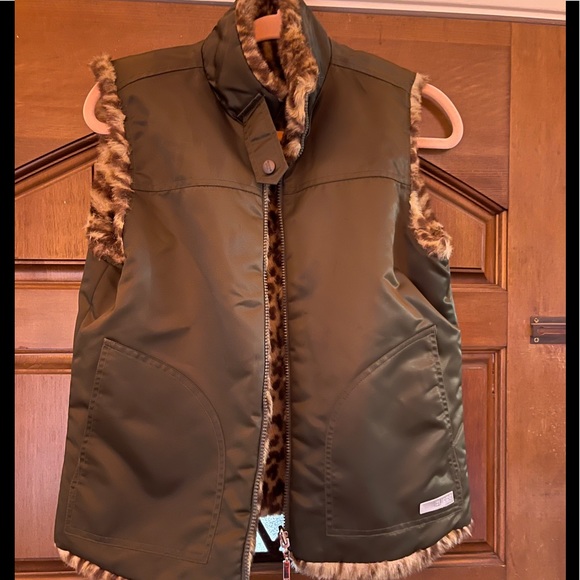 Guess reversible animal print vest - Picture 2 of 2